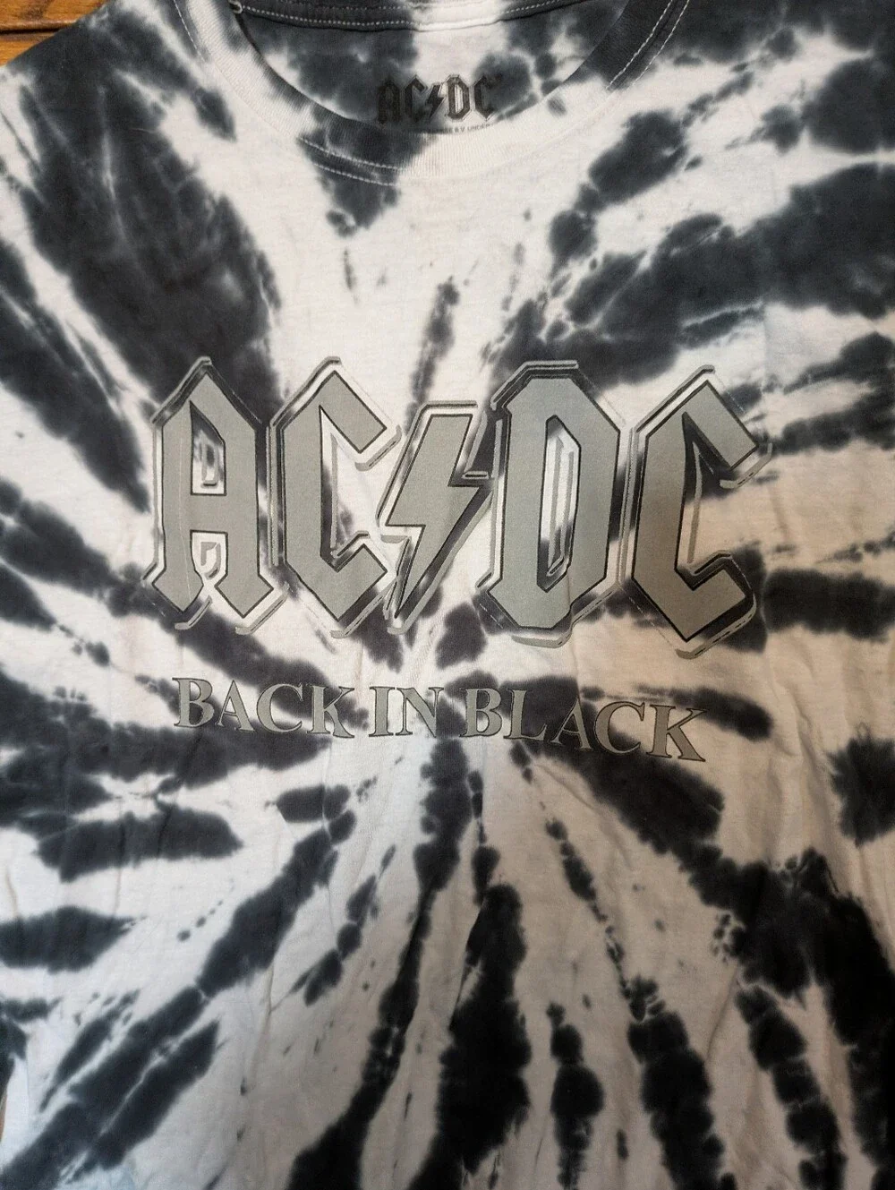 AC/DC Men's Tie Dye T-shirt Size Medium